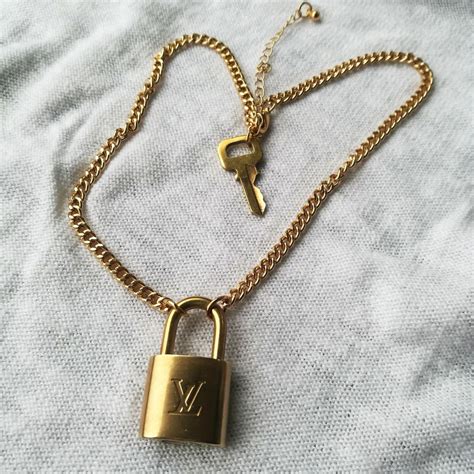 ysl lock and key necklace|ysl vintage necklace.